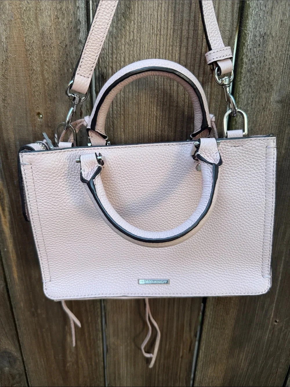 Rebecca Minkoff Light Pink Women's Leather Satchel Handbag